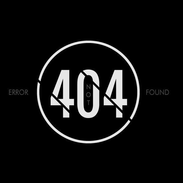 Custom error 404 Web design page