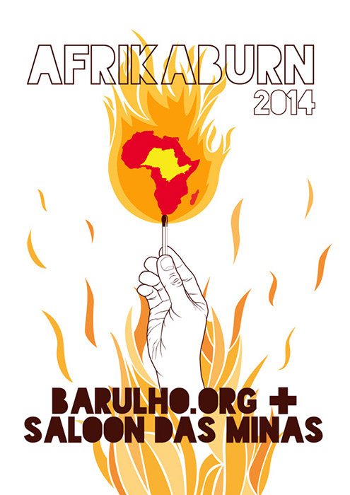 AfrikaBurn poster graphic design  ILLUSTRATION  music flyer design