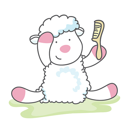 sebocalm baby packs sheep lamb mom ILLUSTRATION  kids Character design  cartoon