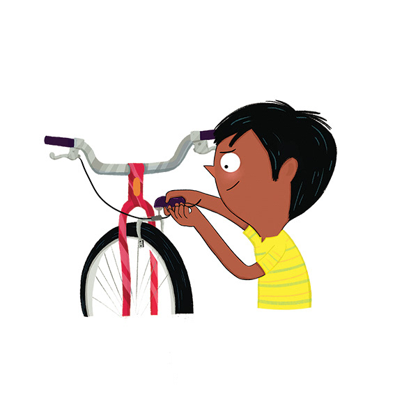 illustration picturebooks kidsmagazine Bike velo Astrapi bayard kidsillustration debrouille test