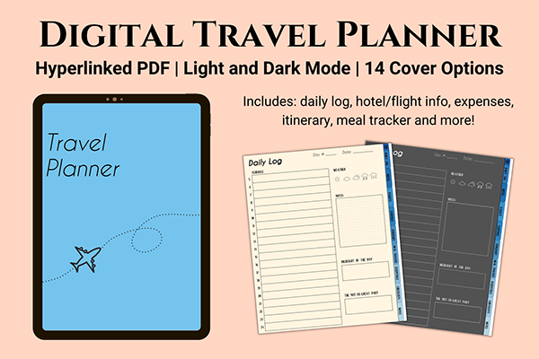 Digital Travel Planner (Blue)