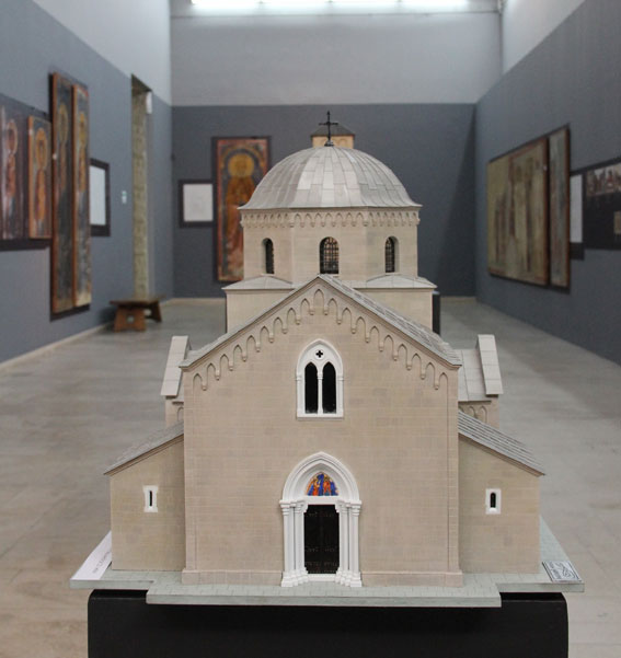 curch architectural model tactile