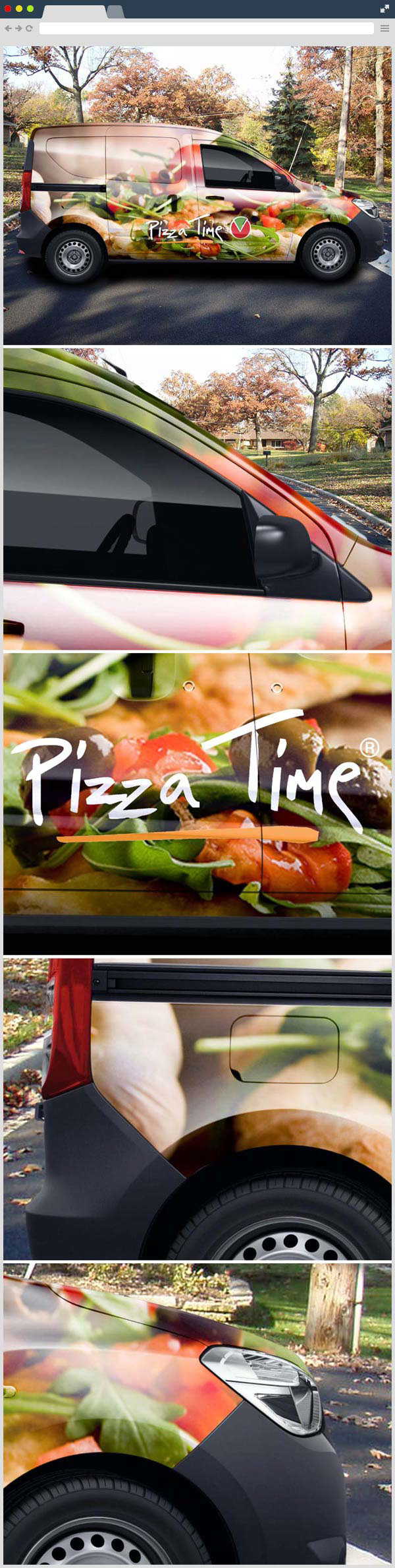 Pizza Auto Van firefox psd chrome mockups Mockup download freebies freebie free