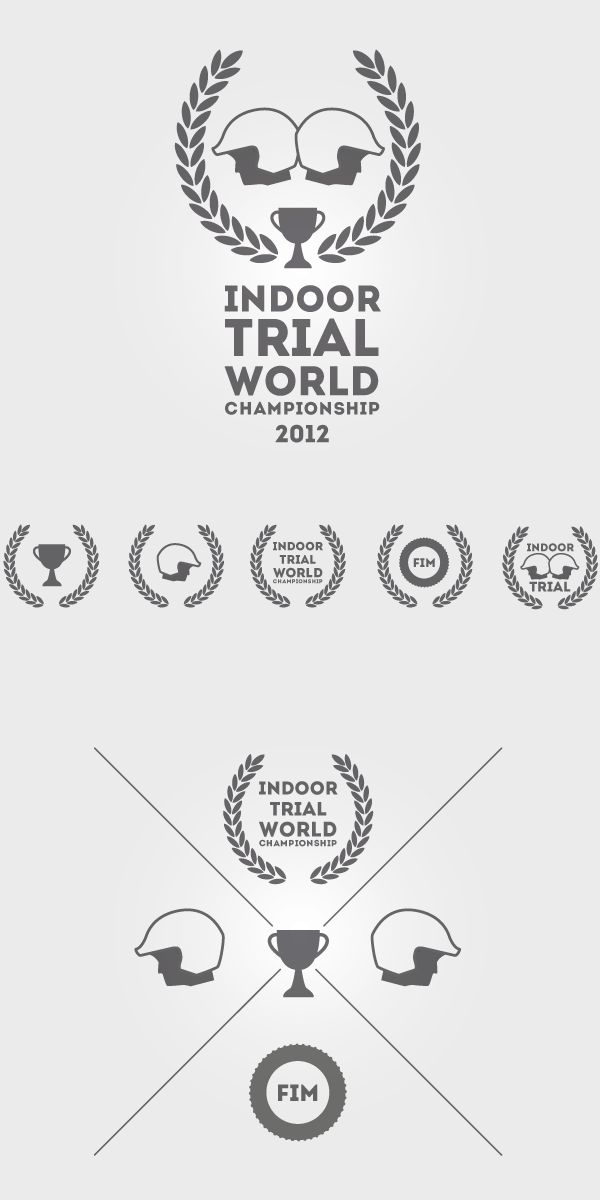 Trial indoor world Championship motorbike race fim Motociclisme motogp cross tv identity visual