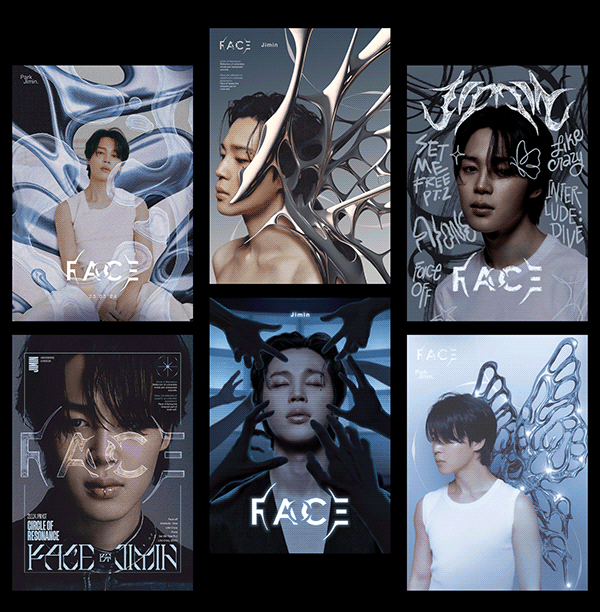 FACE by JIMIN : poster designs