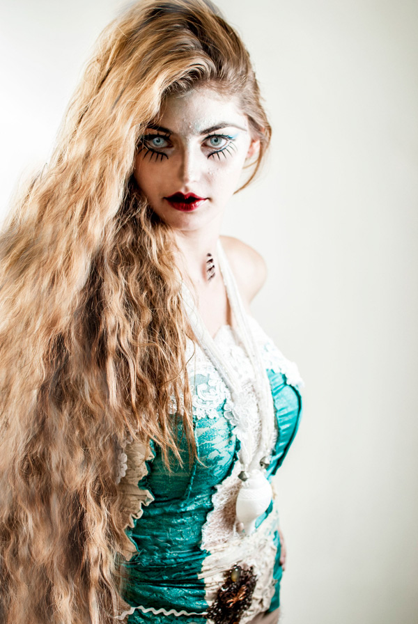 mermaid siren costume makeup