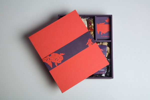 Chinese gift set packaging paper-cut