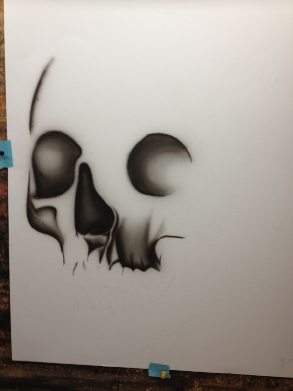 airbrush practicing