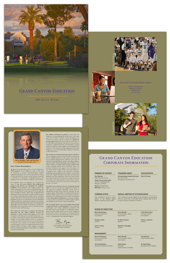 print annual report grand canyon education