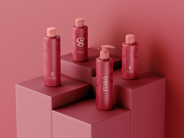 Skincare brand identity - rosa