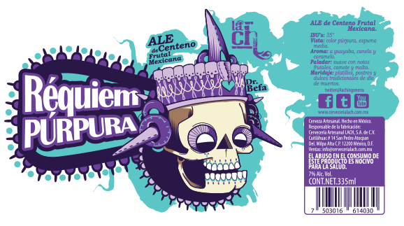 dr. befa beer Artesanal Beer La Chingoneria skull day of the deads mictlantecutli