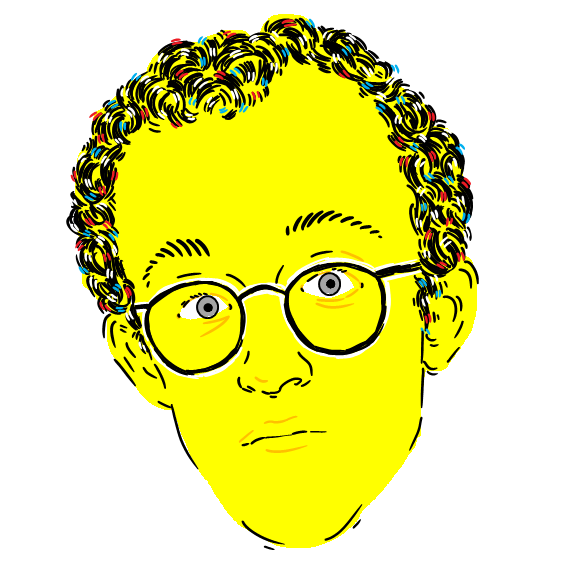 portrait retrato microsoft word Keith Haring CMYK