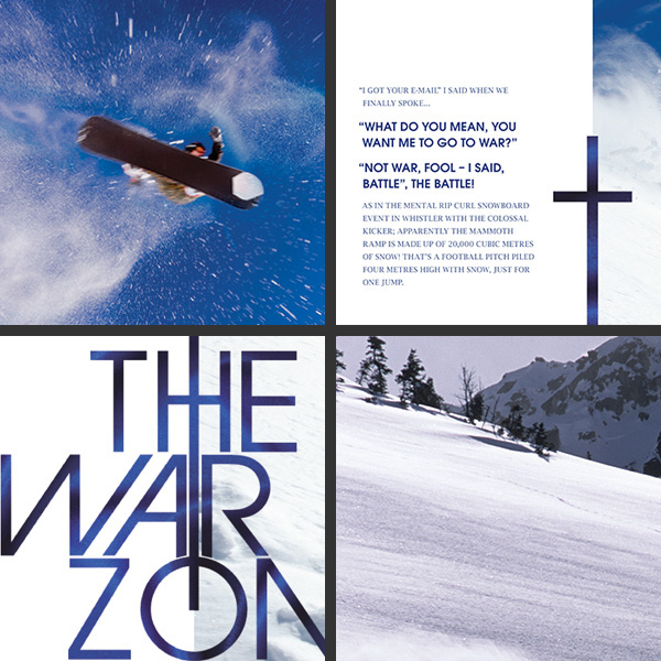 The War Zone Snowboarding editorial magazines Magazine Spreads modern
