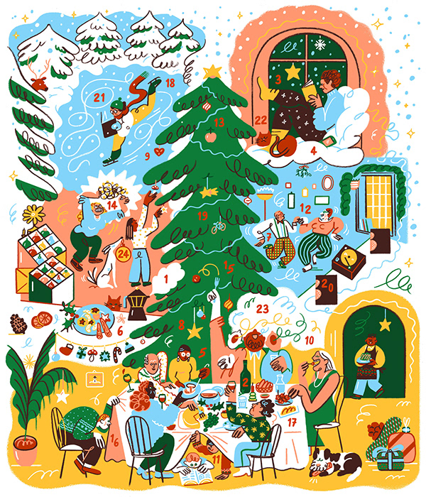 2023 Holiday Illustration Collection