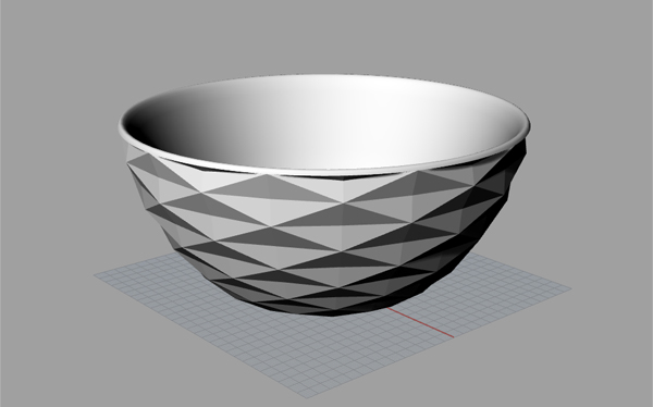 3d print resin cast homeware bowl Script