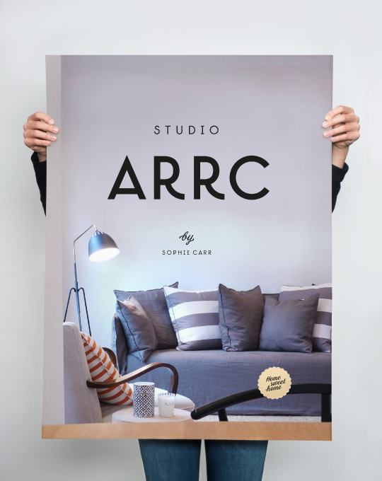 letterpress Logo Design Conception Sophie Carr Studio Arrc Interior