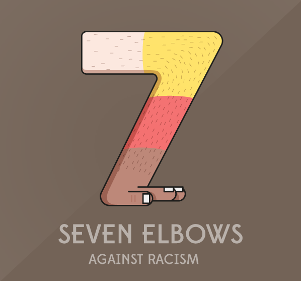 logo elbow Christmas Halloween zombie racism winter valentine arm body seven number numbers.funny seven elbows