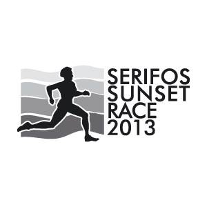 race Marathon SERIFOS   sunset logo run