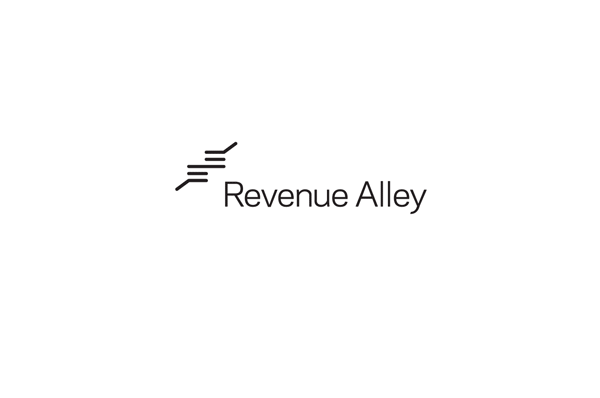 revenue alley colorful lines logo identity modern Subbrands Website business boxes software IT