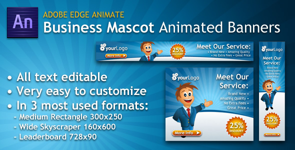 adobe edge animate banner html5 marketing   business Promotion