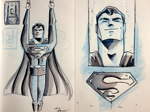 art  design  Illustration poster print superman comic Character vintage Hero