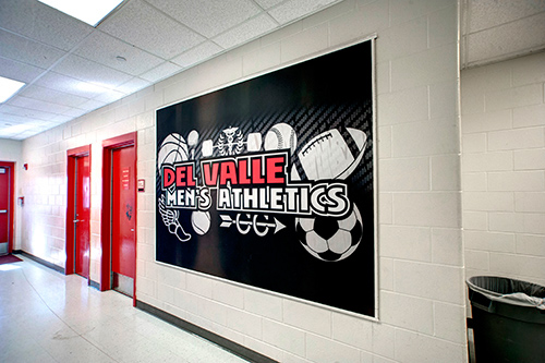 Del Valle High School athletics Cardinals wall decals