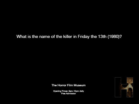trivia cards horror film Guerilla Marketing questions