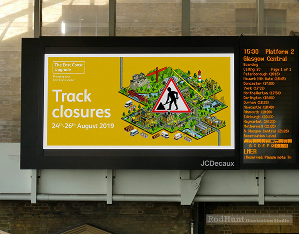 Network Rail: King's Uncrossed / East Coast Upgrade Ads