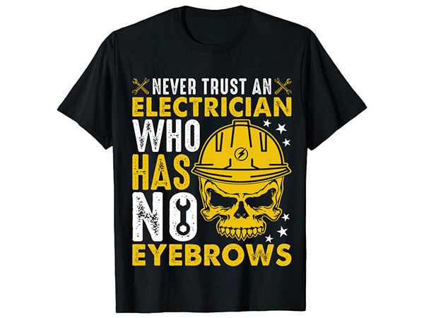 Electrician T-shirt Design