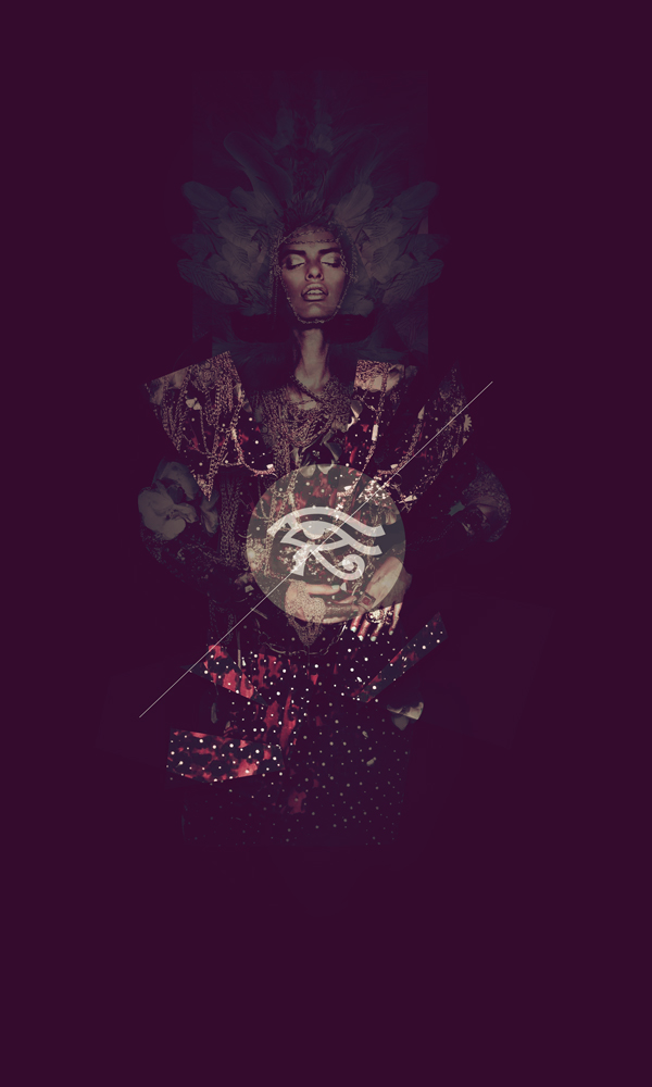 photo maninpulation dark art digital alchemy Magic   black woman symbols Astrology