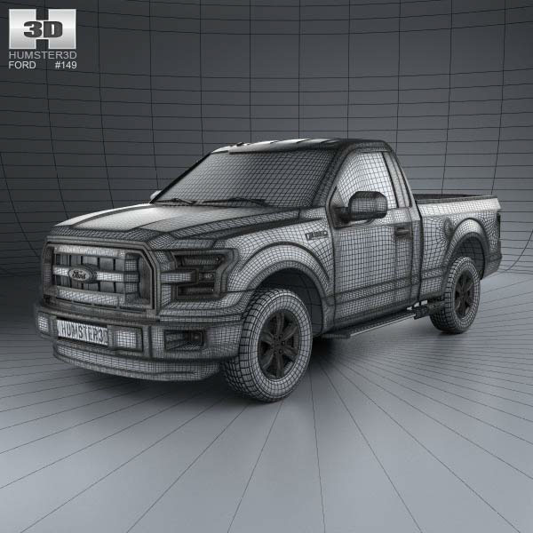 Ford f-150 Ford Truck PICKUP 3D model 3d modeling 3ds max Render car 3D  Vehicle
