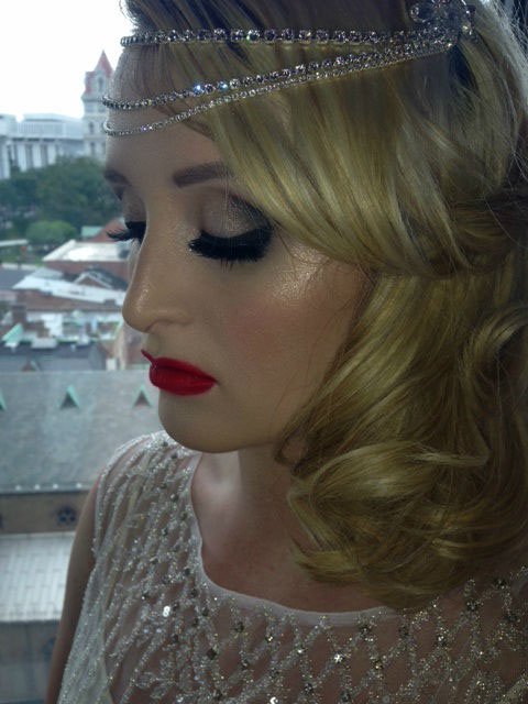 bridal makeup Gatsby makeup Theme Wedding MUA bridal brides The Great Gatsby