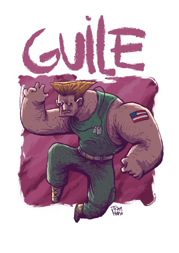 fanart Guile Streetfighter game ILLUSTRATION  characterdesign