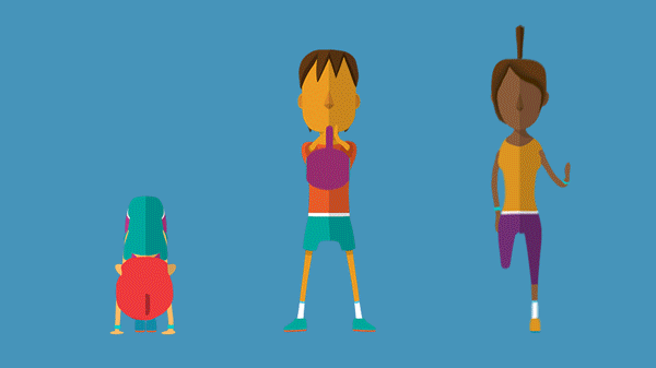 cartoon movement exercise physical sports