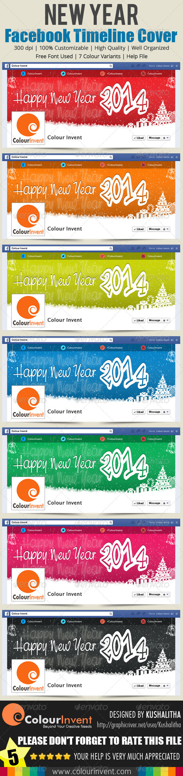 facebook timeline company facebook cover happy new year modern new year personal professional timeline cover Unique Web Elements