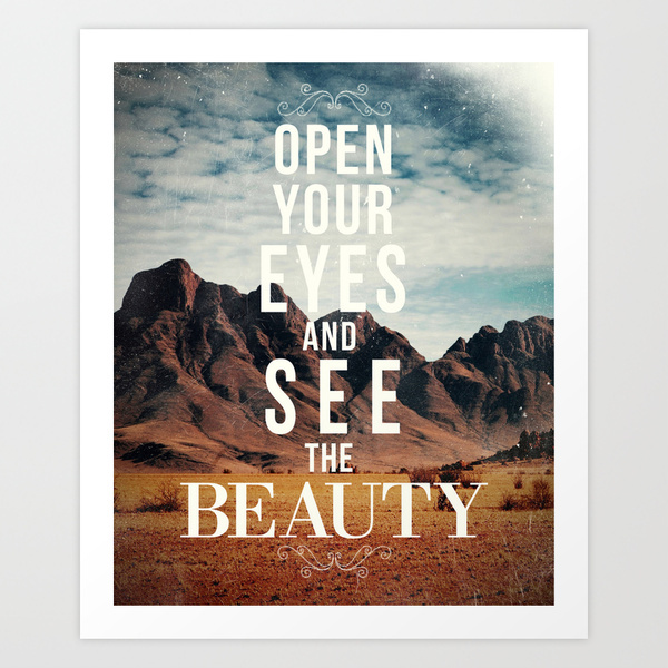 beauty inspiration quote zach terrell Urban Outfitters poster print