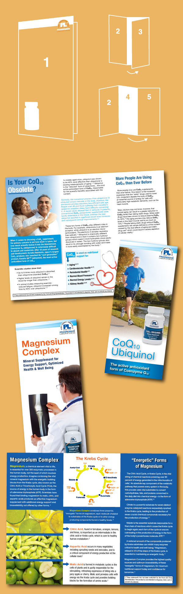 Adobe Portfolio brochures dietary supplements