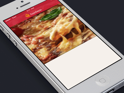 Food  mobile UI Order