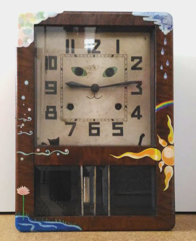 Cat animals fantasy clock