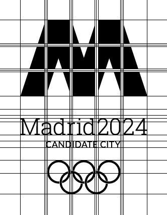 branding  madrid sports logo monogram spain puerta de europea Olympic Games