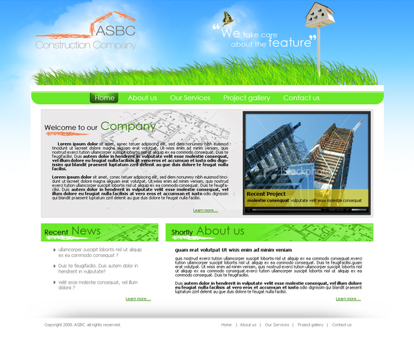 web samples Web Templates Logo Design leaflet Corporate Identity