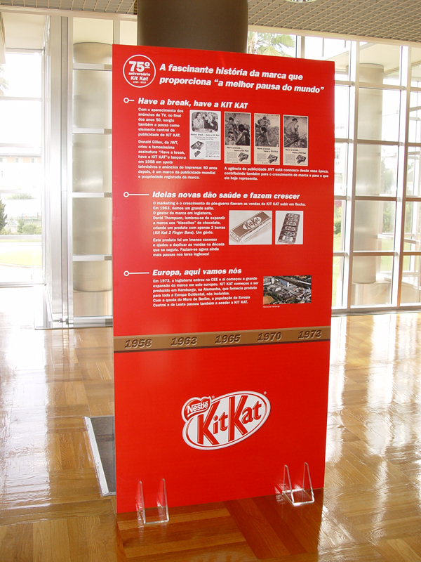 kitkat kit kat JWT jwt lisbon 75 years Vasco Padrão Exhibition 