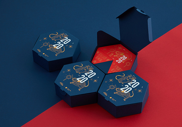 2020銀花玉鼠盒 Chinese New Year Gift Box