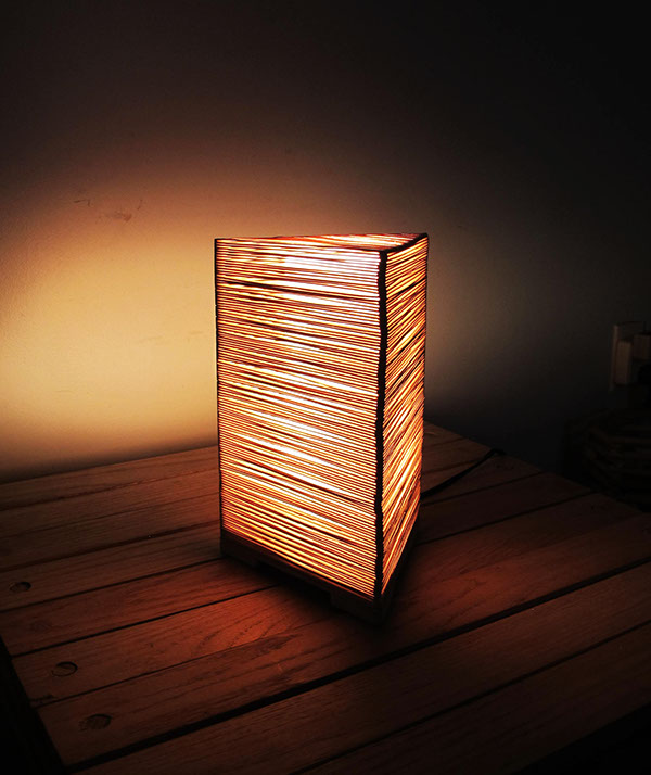 coffee stir sticks/popsicle sticks lamp on RISD Portfolios