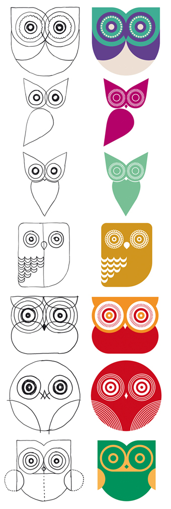 buho print poster Catalogue editorial identity owl