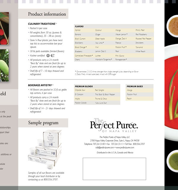 brochure Culinary beverage