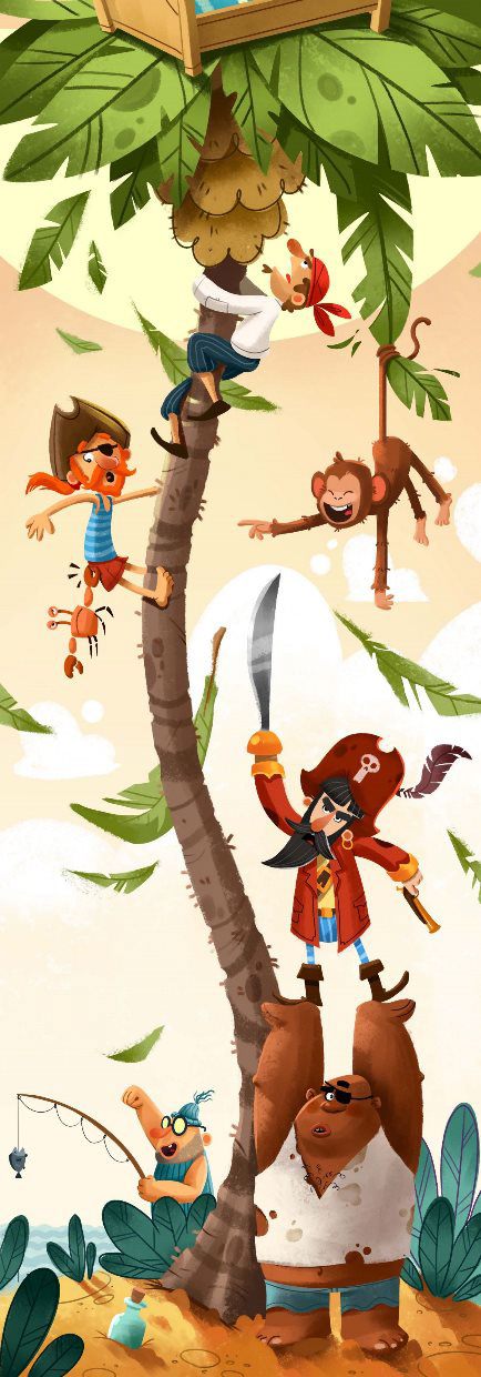 Picture book ILLUSTRATION  Character design  pirates sea story book