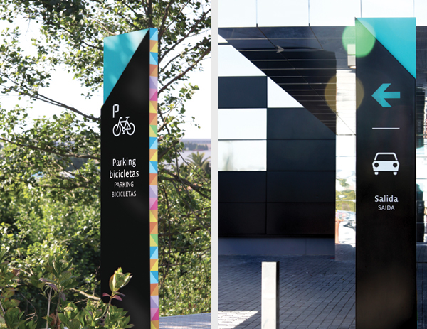 wayfinding the style outlets  mayuscula Signage sevilla ACoruña Rocío Martinavarro lucia pigliapochi