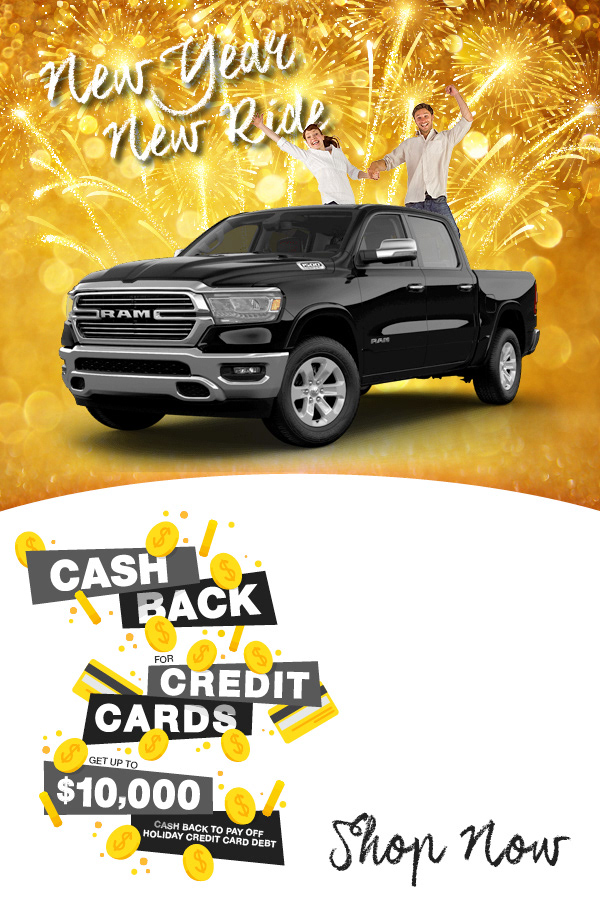 automotive   fca cash back new year Holiday design graphic design  ram Truck marketing  