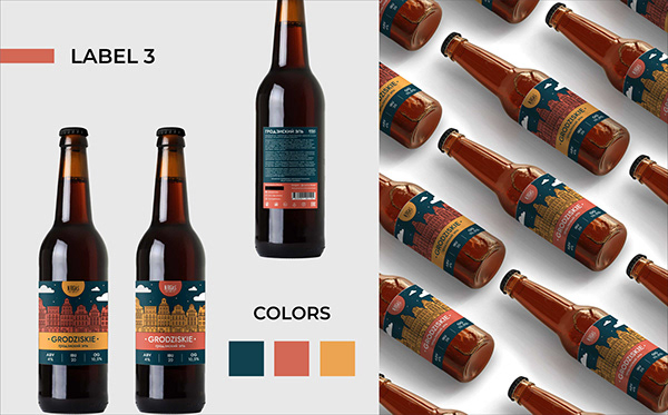 Дизайн этикеток гродзиского пива / Beer label design